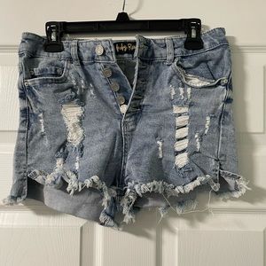 women’s /juniors jean shorts size 11 waist 29.